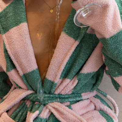 Splash Waterproof Robes - Bubblegum Pink & Envy Green