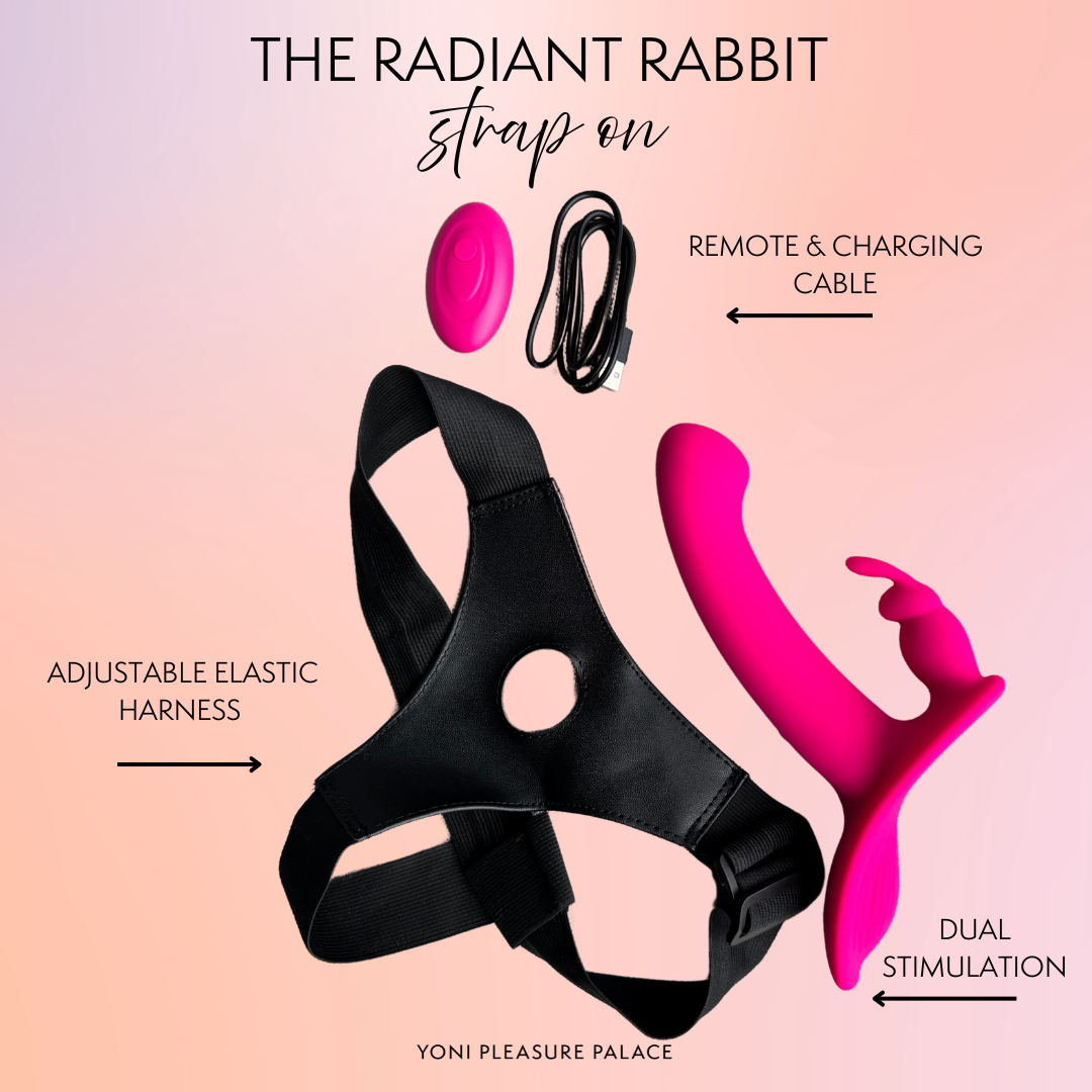 The Jessica Rabbit Strap-On & Harness - Dual Stimulation