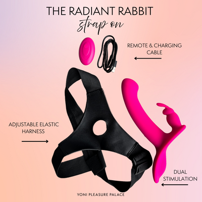 The Jessica Rabbit Strap-On & Harness - Dual Stimulation