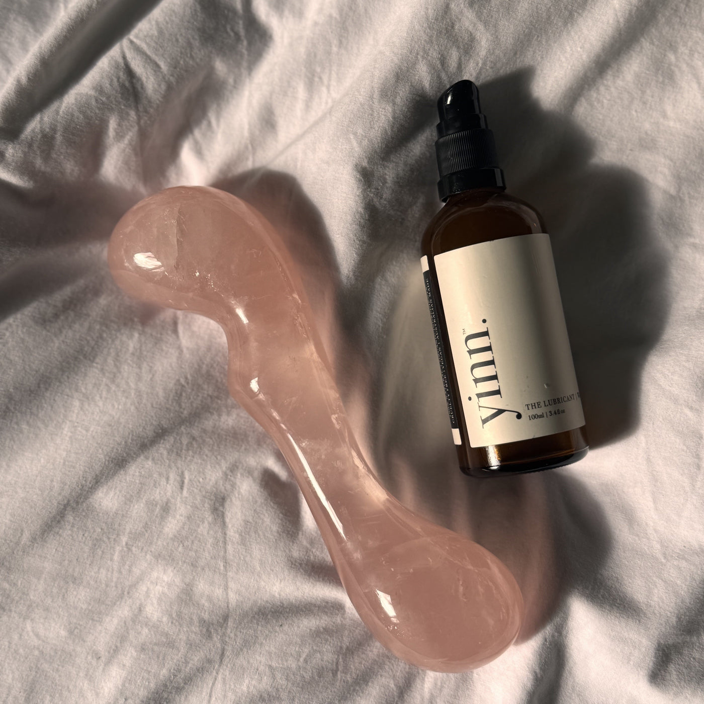 AMOR Rose Quartz Crystal Pleasure Wand