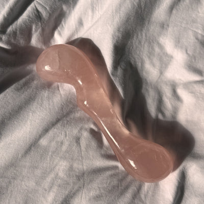 AMOR Rose Quartz Crystal Pleasure Wand