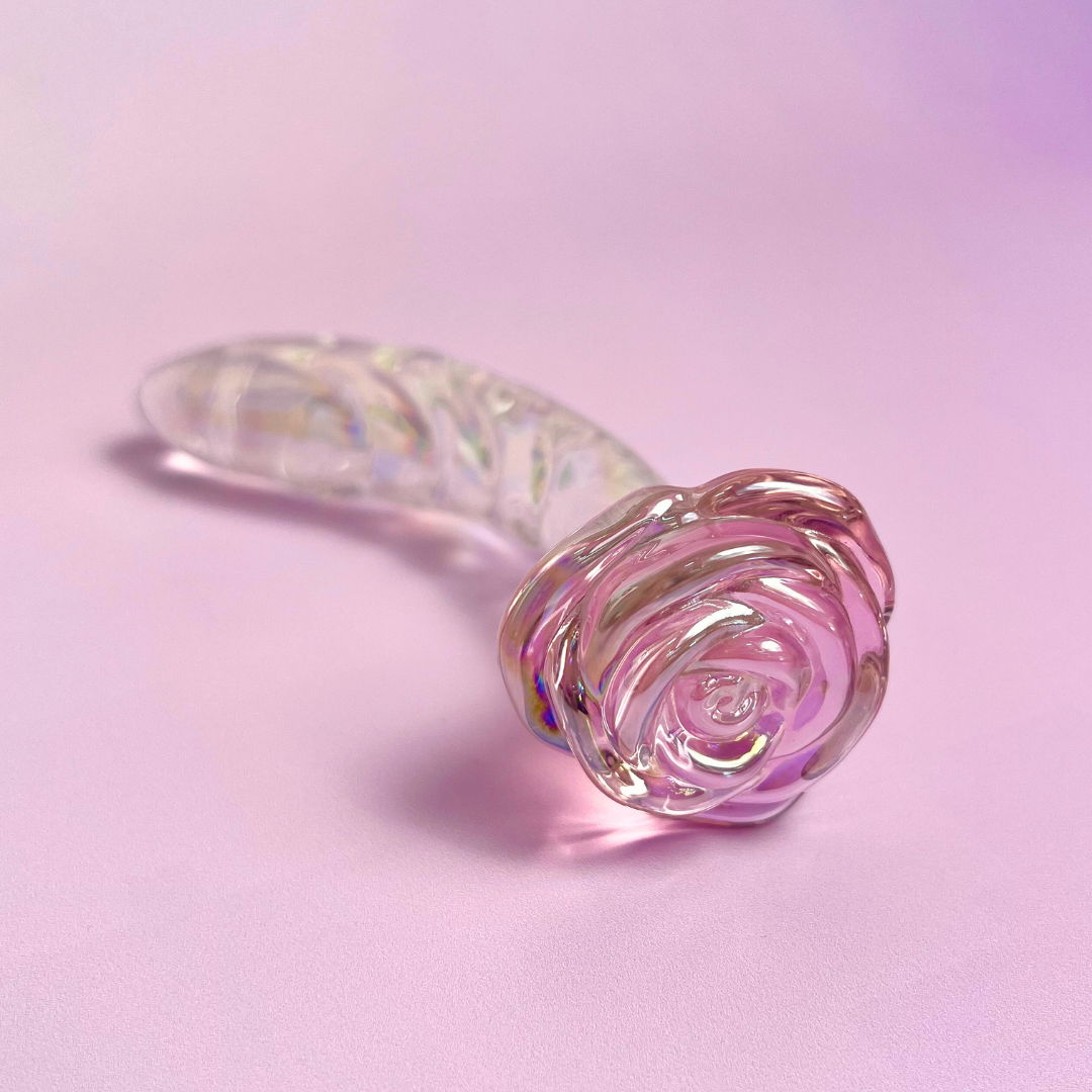 The Aphrodite - Rose Glass Pleasure Wand