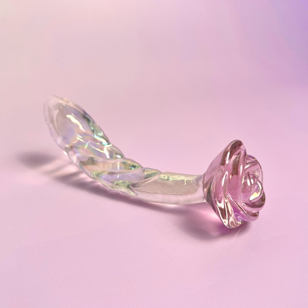 The Aphrodite - Rose Glass Pleasure Wand