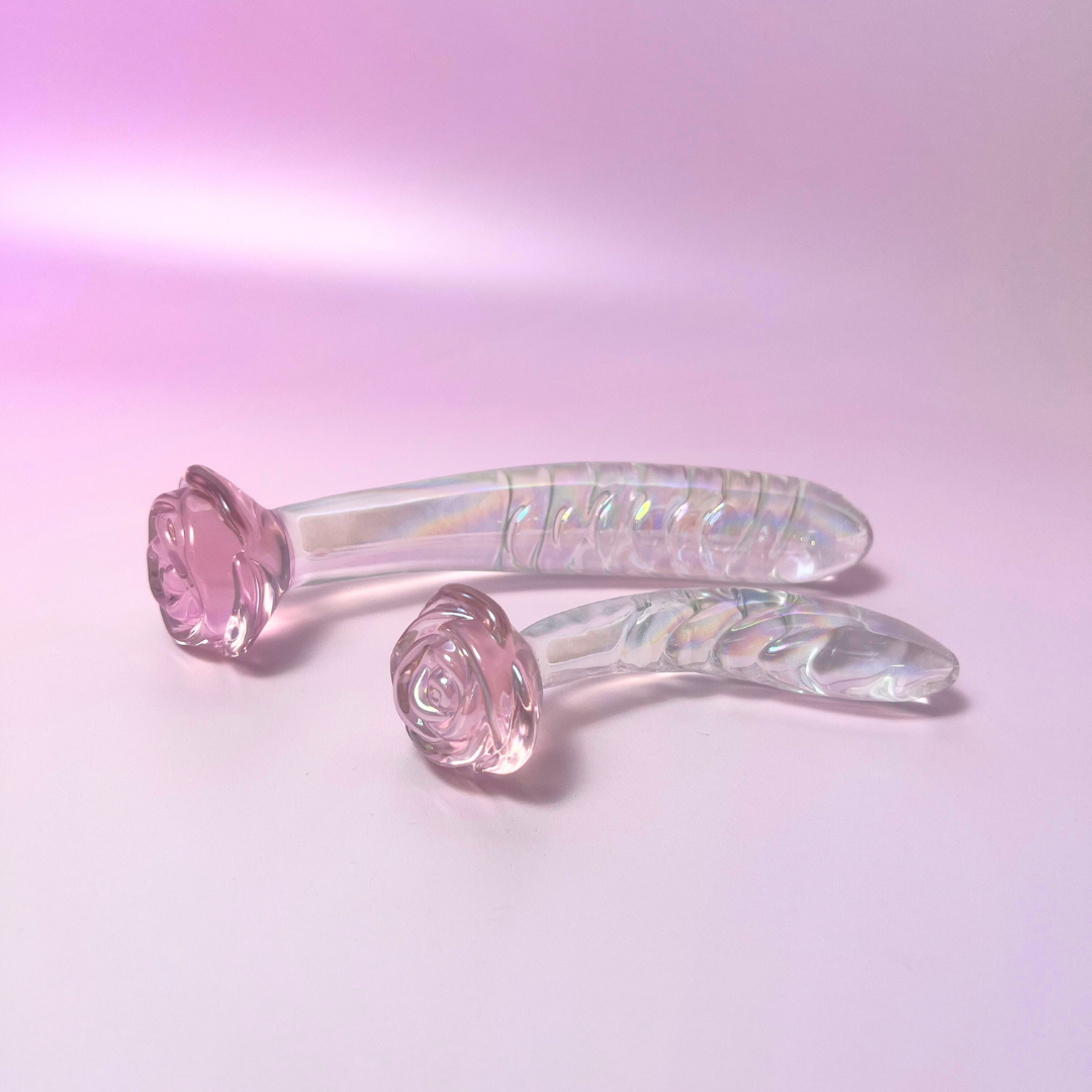 The Aphrodite - Rose Glass Pleasure Wand