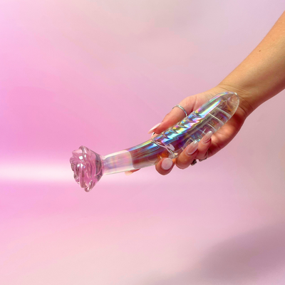 The Aphrodite - Rose Glass Pleasure Wand