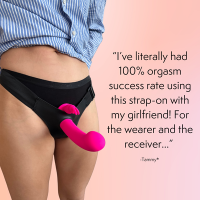 The Jessica Rabbit Strap-On & Harness - Dual Stimulation