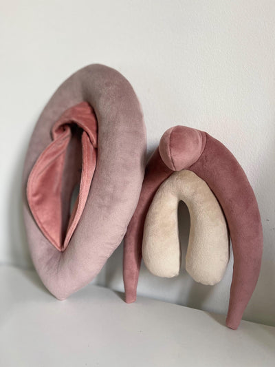 Vulva and Clit Puppet Soft Plushie Bundle