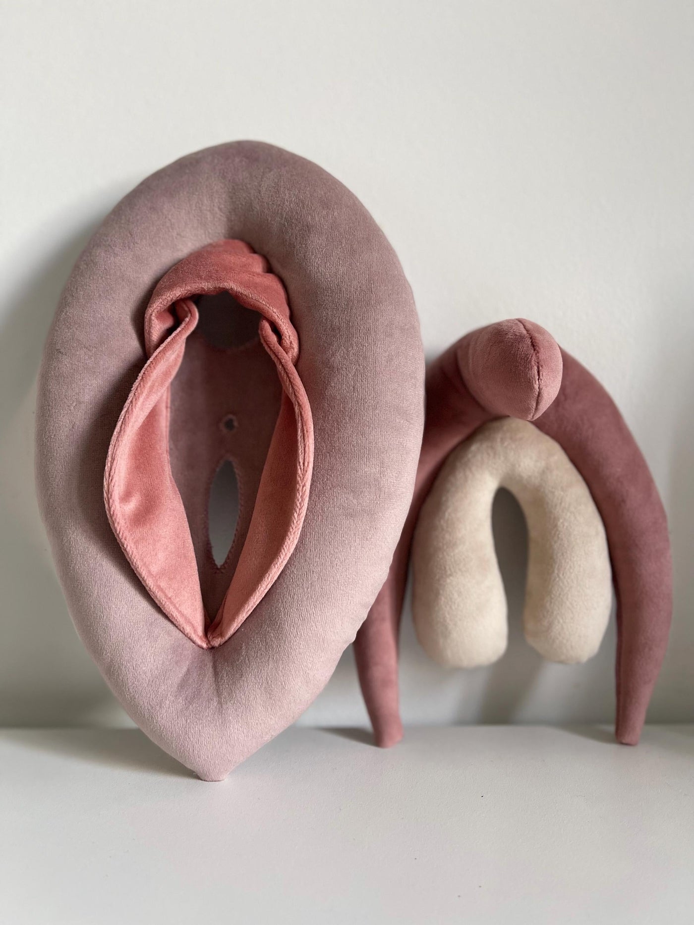 Vulva and Clit Puppet Soft Plushie Bundle