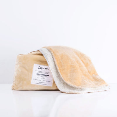 The Minky Waterproof Splash Blanket™ -Honey