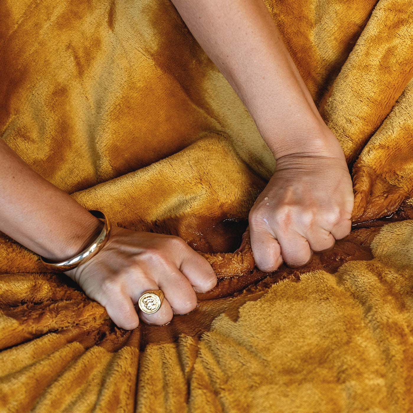 Waterproof Squirt Blanket™ - Gold Mustard The OG