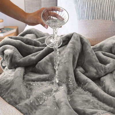 The Minky Waterproof Splash Blanket™- Morning Mist