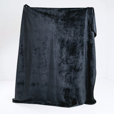 Waterproof Splash Blanket™️ - Black on Black Double Veluxe