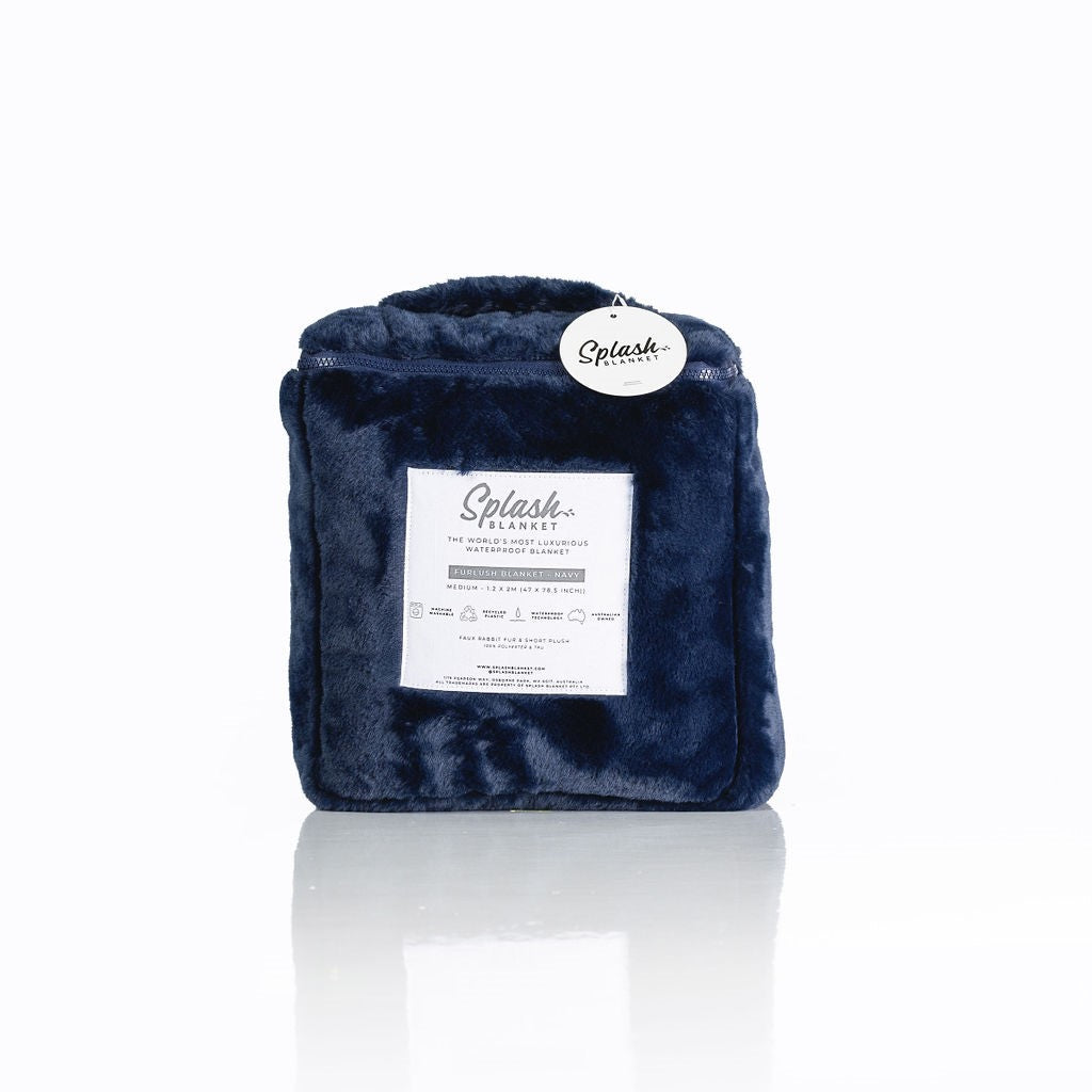 Furlush Waterproof Splash Blanket™ - Navy