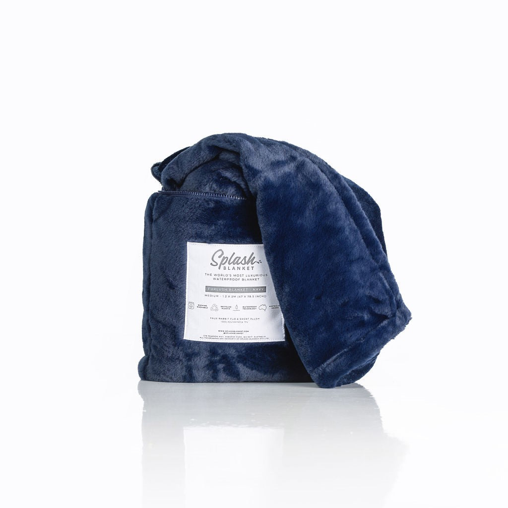 Furlush Waterproof Splash Blanket™ - Navy