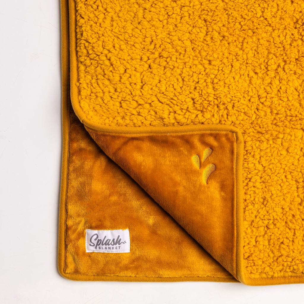 Waterproof Squirt Blanket™ - Gold Mustard The OG