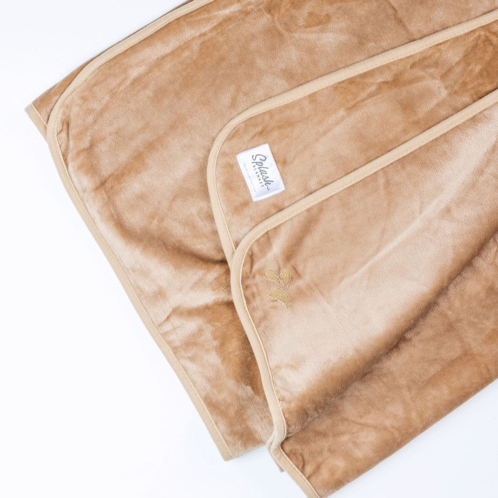 Waterproof Splash Blanket™️ - Chai Double Veluxe