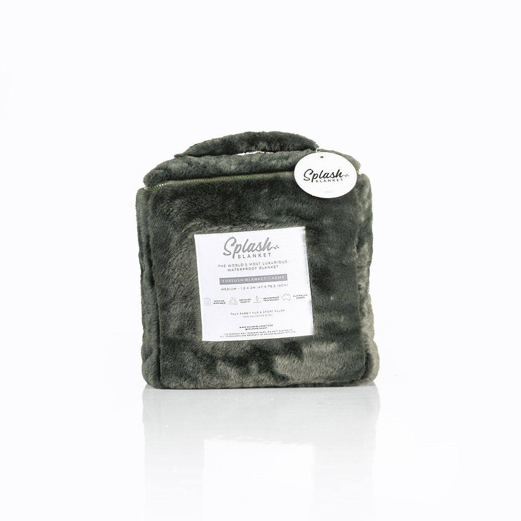 Furlush Waterproof Splash Blanket™ - Army