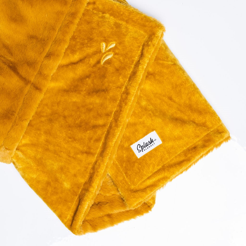 Furlush Waterproof Splash Blanket™ - Gold Mustard