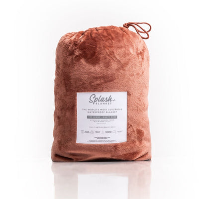 The Minky Waterproof Splash Blanket™- Dusty Rose