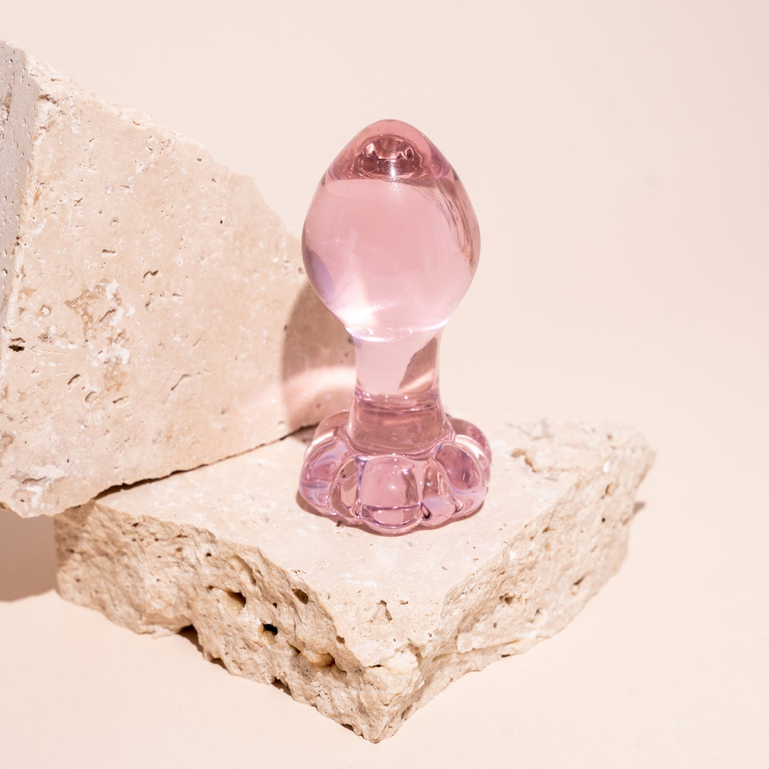 The Bloom - The Beginners Glass Butt Plug rosie rees The Bloom - The Beginners Glass Butt Plug rosie rees