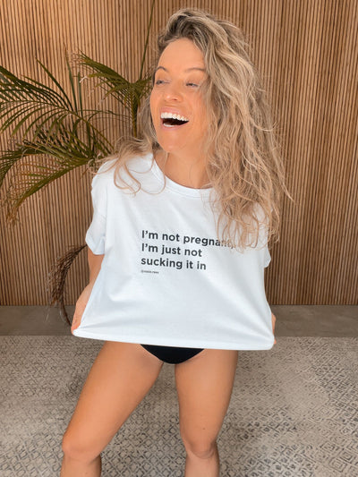 Stop sucking it in t-shirt by Rosie Rees