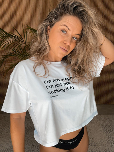 Stop sucking it in t-shirt by Rosie Rees